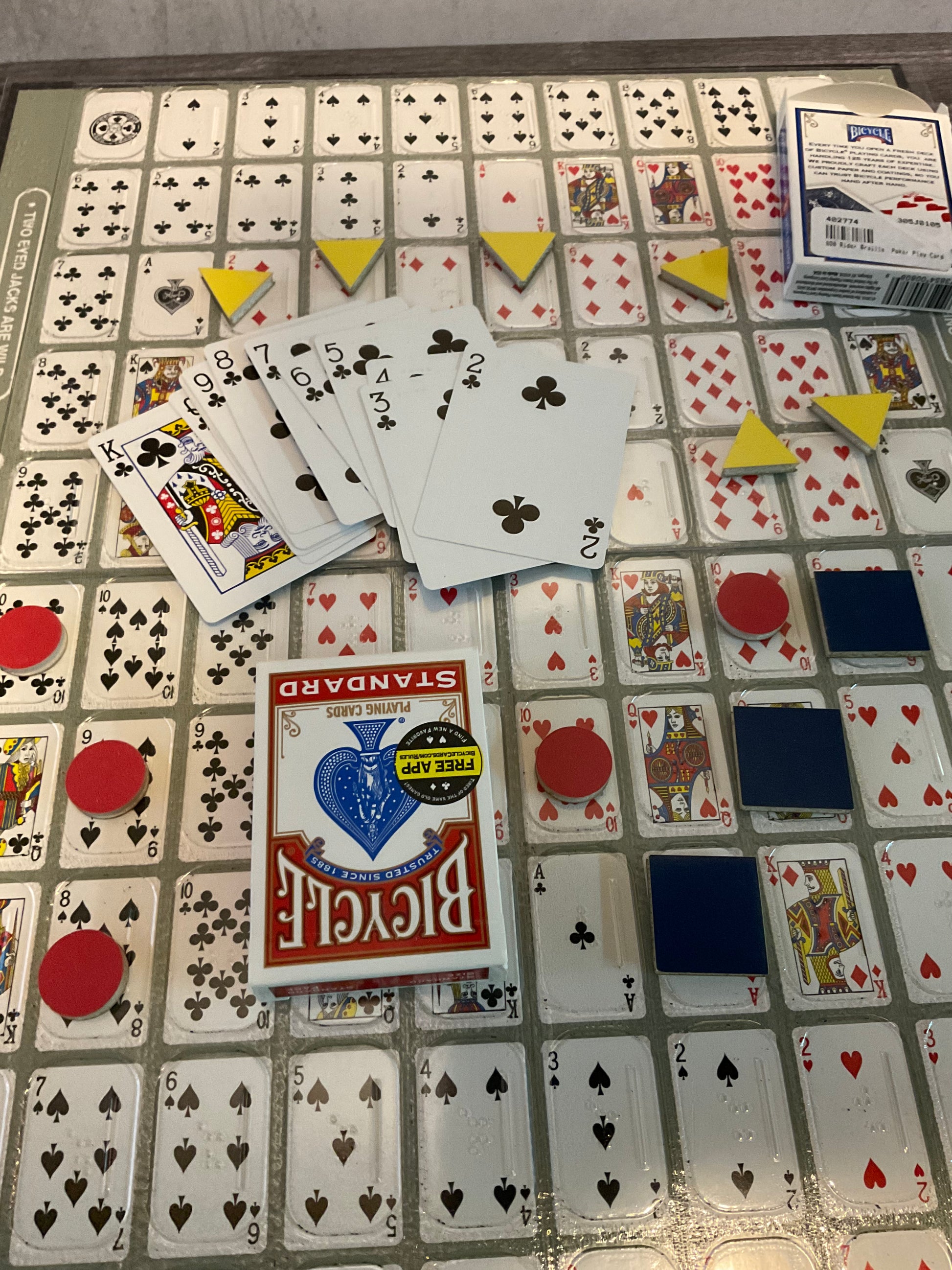 Another shot of the board. The transparent overlay can be seen with the braille on it.