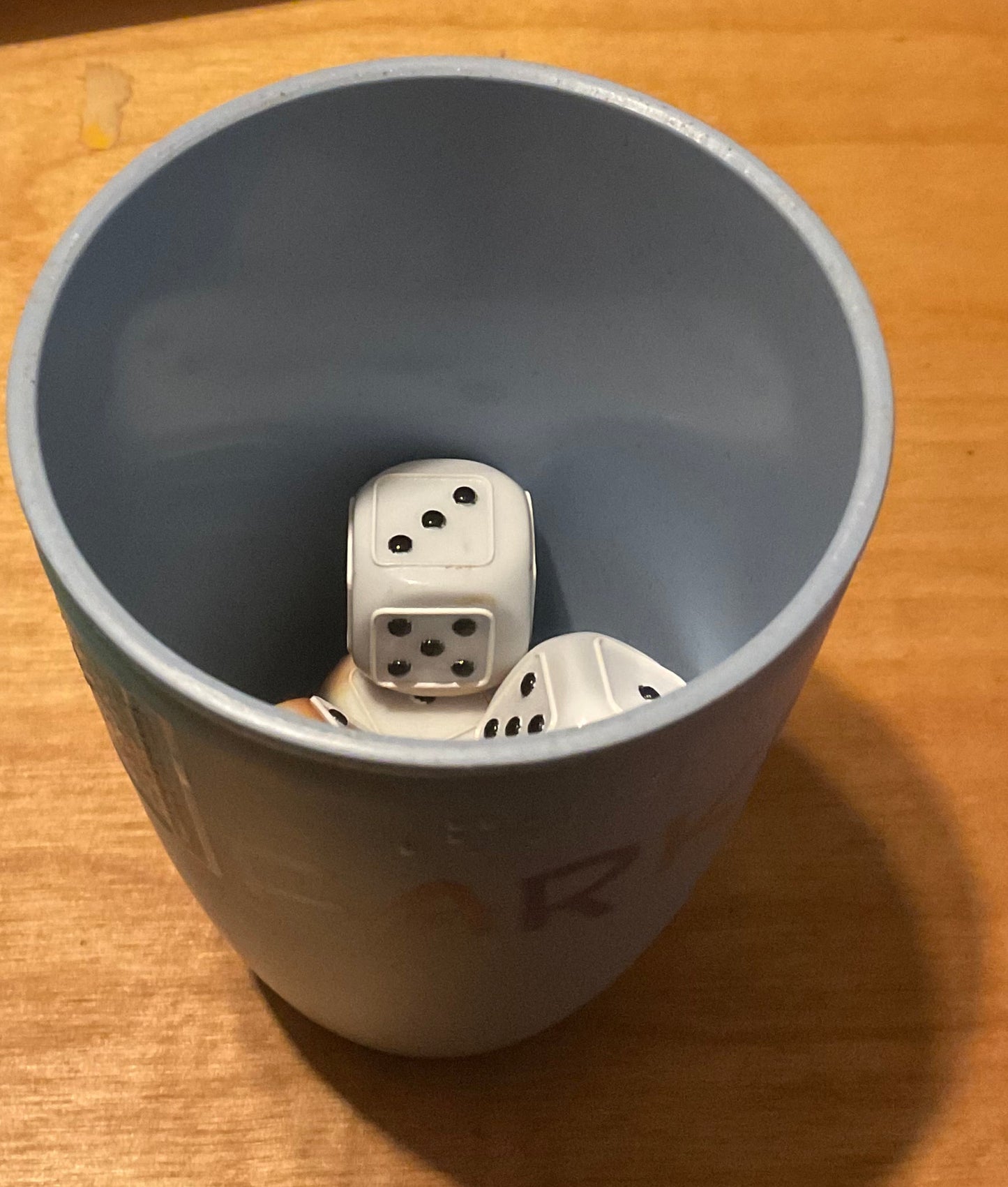 Tactile dice in the Farkle cup
