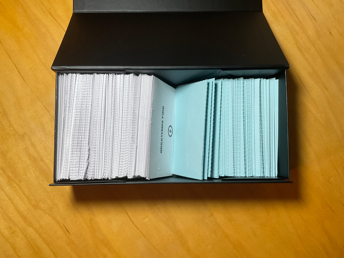 A picture of all the cards in the box