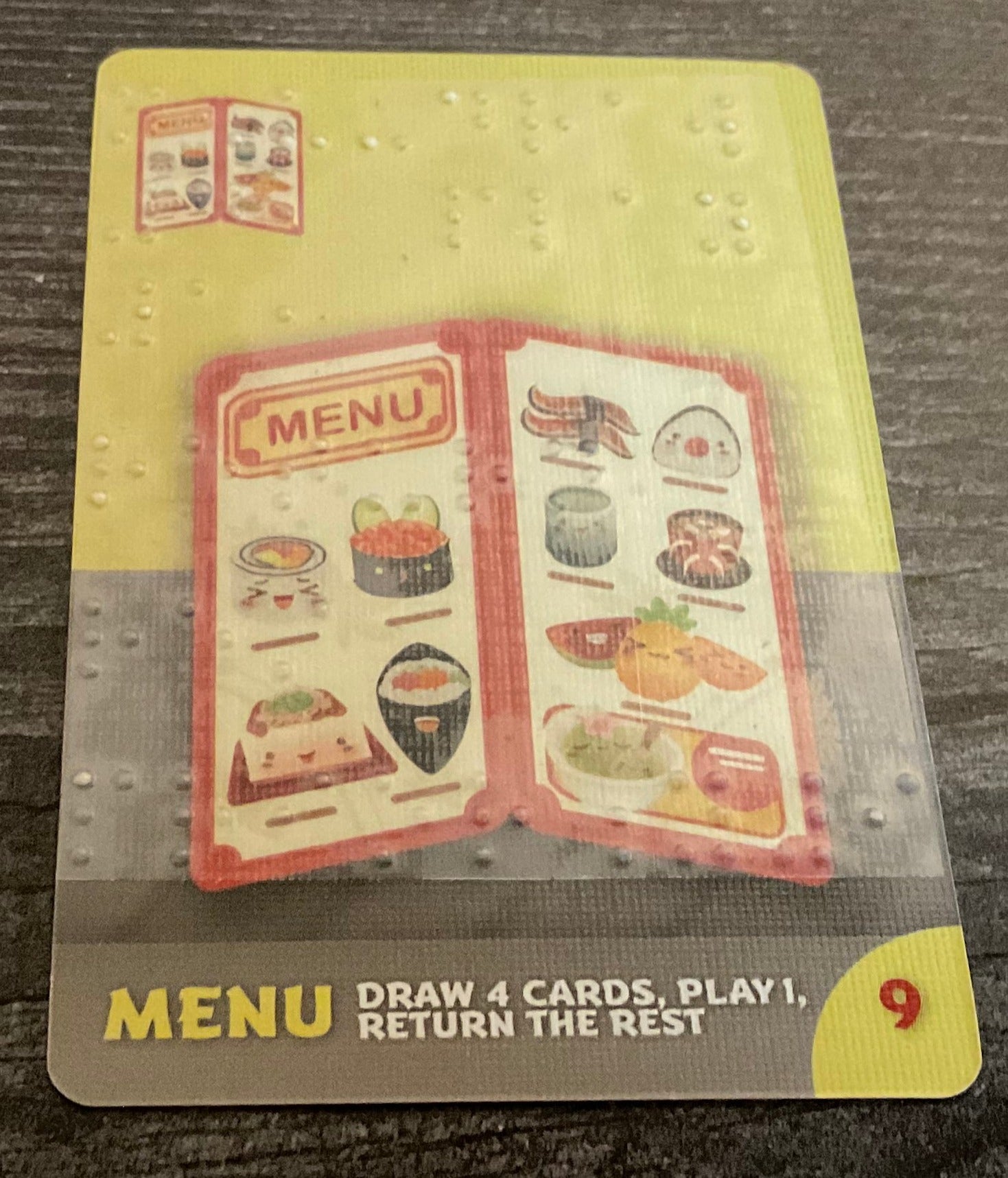 sushi go card sleeves Sushi Go Party Accessibility Kit – 64 Ounce Braille