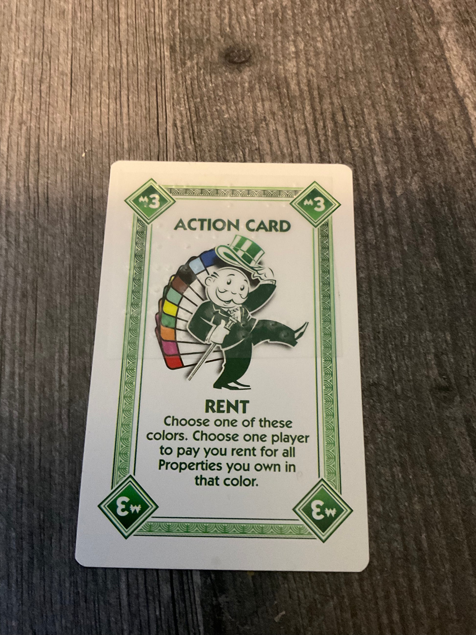 Image of a rent card