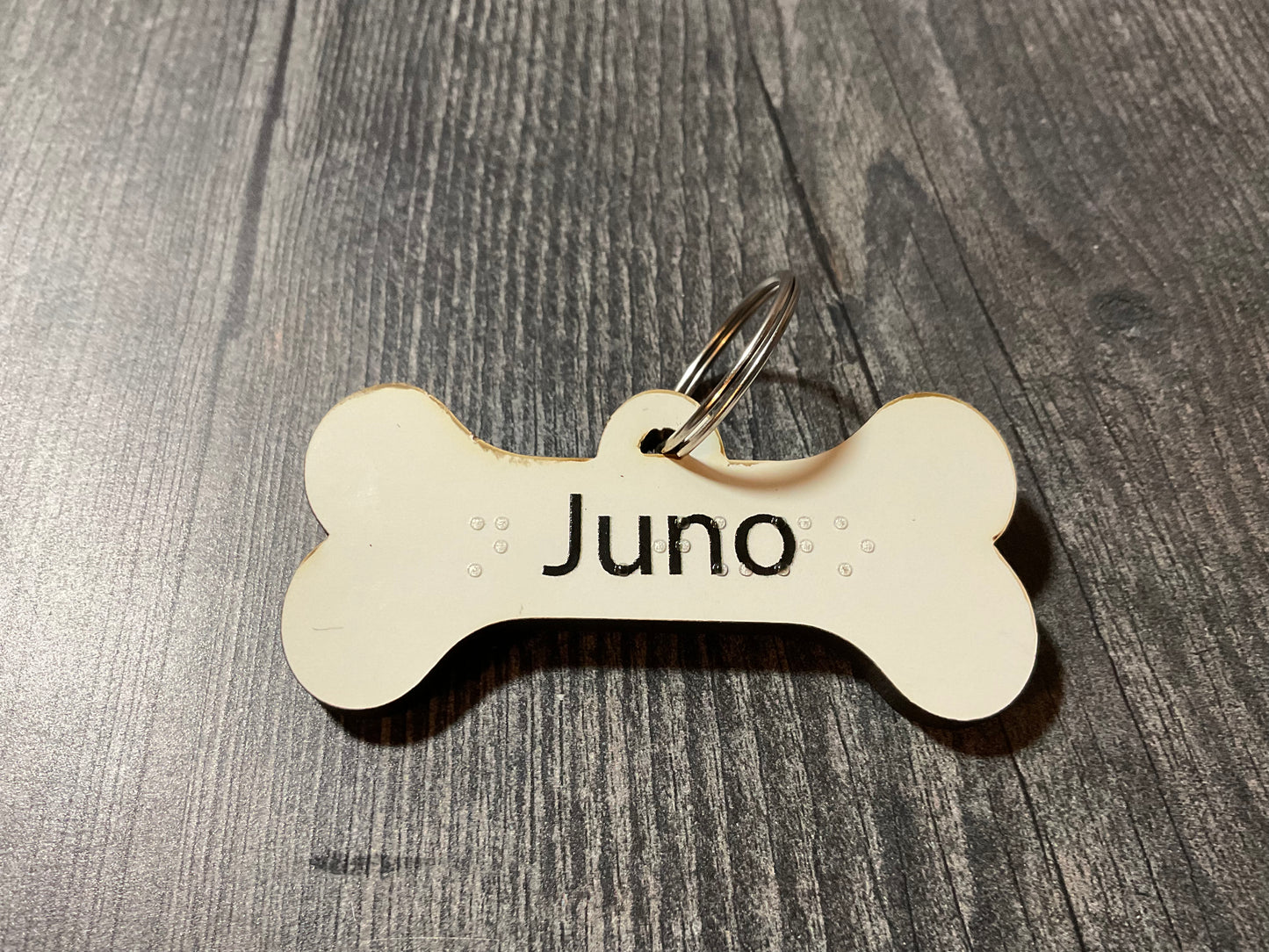 tactile dog tag